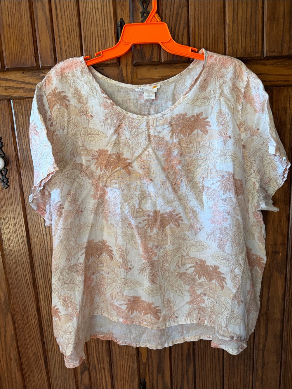 C&C California linen short sleeved top - size 3X